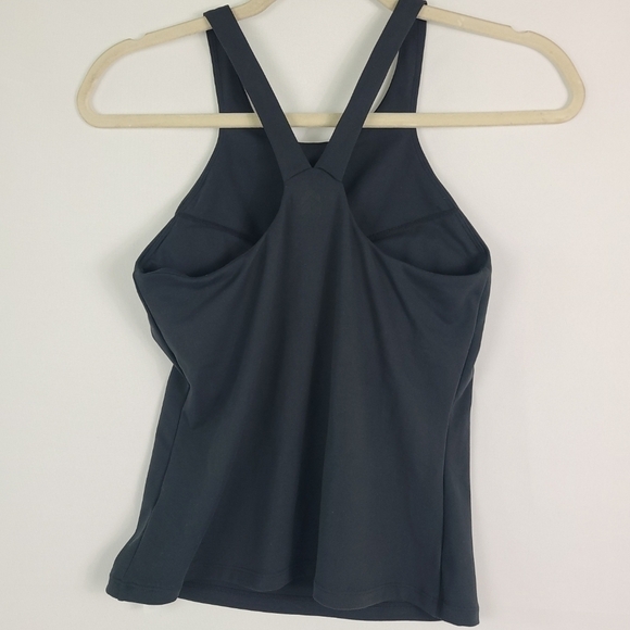 NEW Barry’s Bootcamp Women's V Strap Black Tank Top Built In Bra Sz S NWOT $68 - Picture 8 of 13